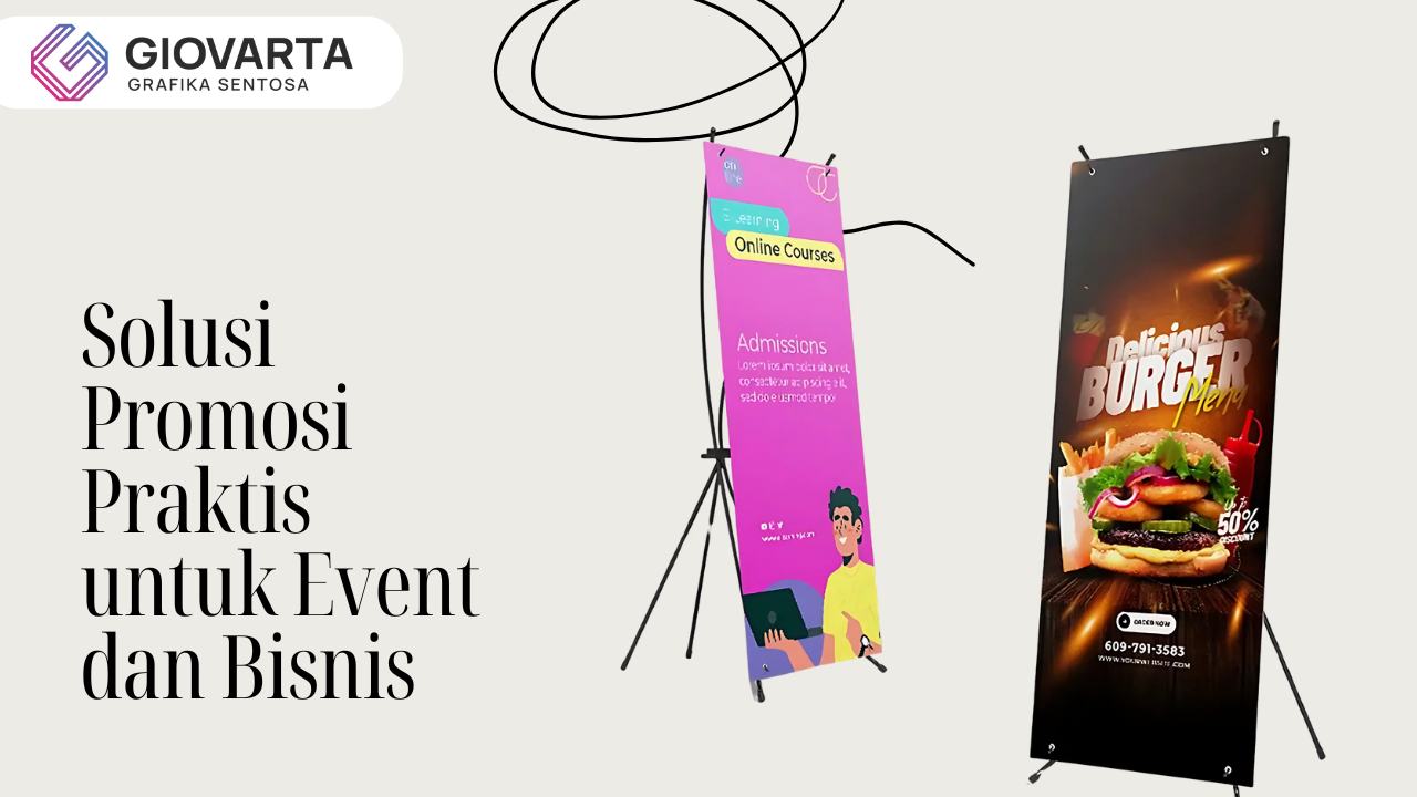 cetak x banner